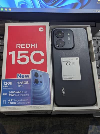 REDMI 15C 6GB/128GB Complete Box 8 Month Warenty