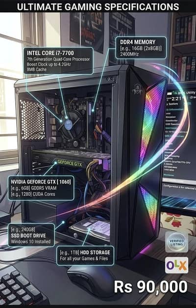 Gaming PC - Intel i7 7700