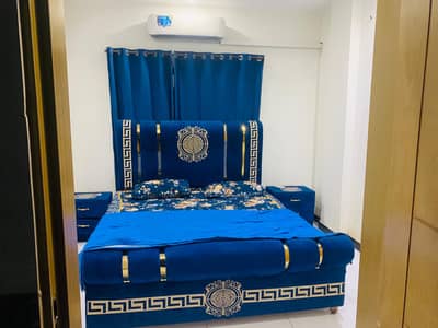 Per day 1bed ROM full furnished apartments safe and scour 100%coupe allow