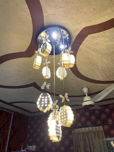 fancy LED Acrylic chandelier luxery flowers