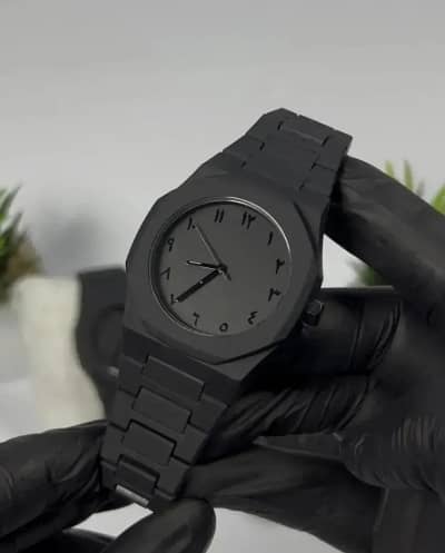 Men's Black Carbon Fiber Analogue Watch