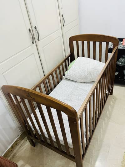 Baby cot with mattress (different levels)