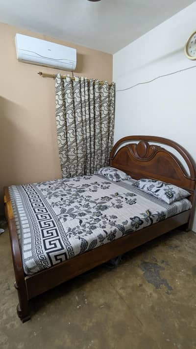 Wooden Polished Bed ( Only Bed )