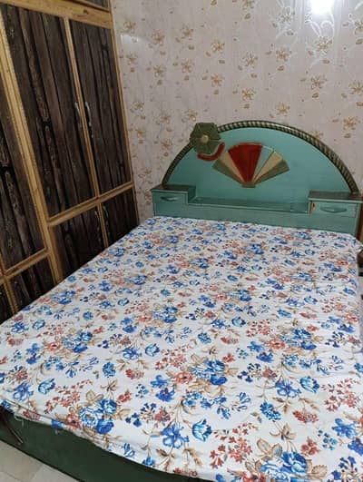 Wooden Double Bed for Sale | Good Condition