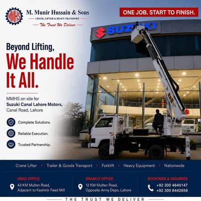 Bucket crane available for rental services 0300/8442656