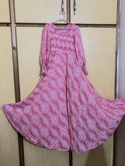 Summer wear, pink dye and dye maxi, with 9/10 condition