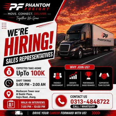 Hiring Salespersons & Dispatchers Experienced & Freshers