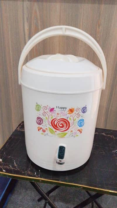 Insulated Plastic Water Cooler with Tap & Carrying Handle