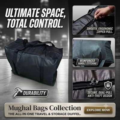 Mughal Bags Collection Premium Extra Large Folding Bag 03254628925
