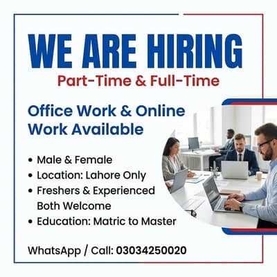 PART TIME WORK AVAILABLE FOR MALES AND FEMALES
