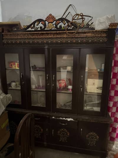 Wooden Crockery Cabinet / Showcase for Sale
