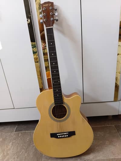 Acoustic Cutaway Guitar with Capo,pick,,Bag & Belt