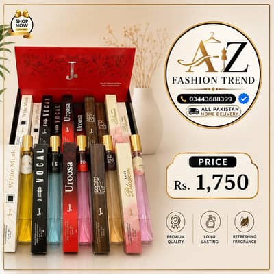 Multicolor 10ml Unisex Pocket Perfume Set of 5