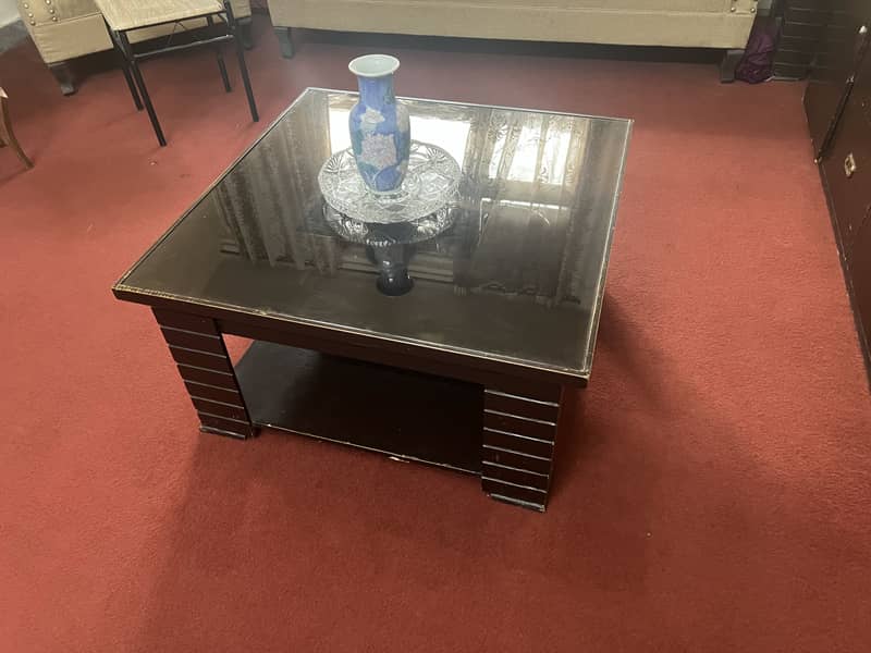 Centre table with 2 side tables 2