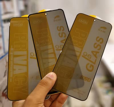 Mobile All Model Privecy Glass Protector Imported Infinix/Tecno/Oppo