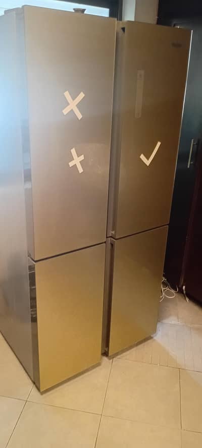 HAIER  HRF. MODEL 568TG  SIDE BY SIDE REFRIGERATOR.    03005639087