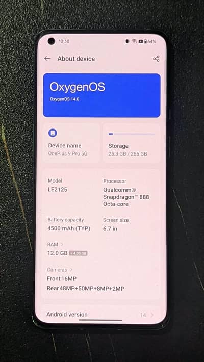 One Plus 9 pro