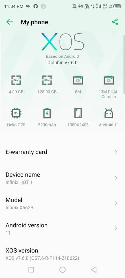 Infinix Hot 11