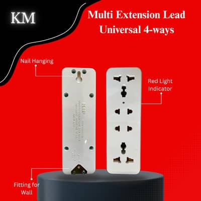 Extension Multi lead Universal 4-ways