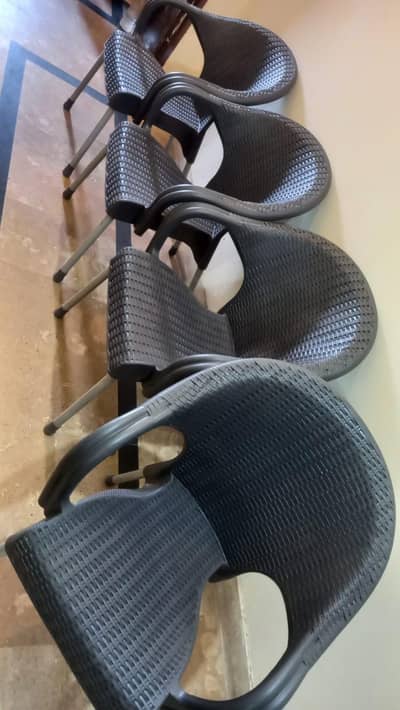 Boss gray plastic chair for sale set of 4