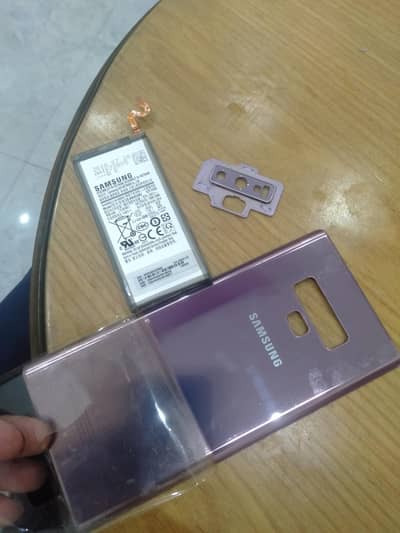 samsung note 9 battery and back glass with camera lensh
