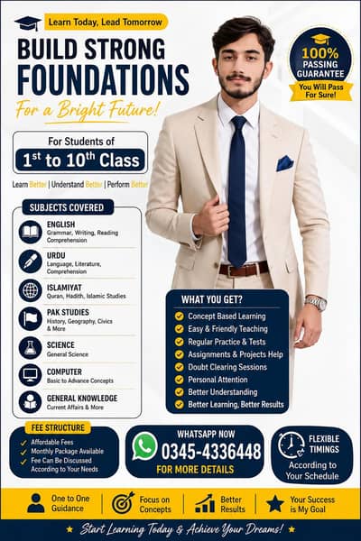 Professional Online tuition | Class 1 to 10 | All subjects except math