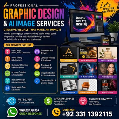logo designer, Picture Edits, AI picture generation, visualization.