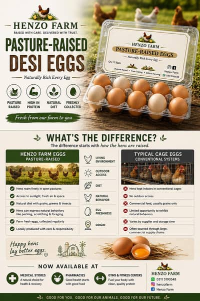 Pure desi eggs available from our farm to your home