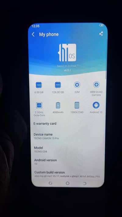 Tecno CAMON 15 Pro