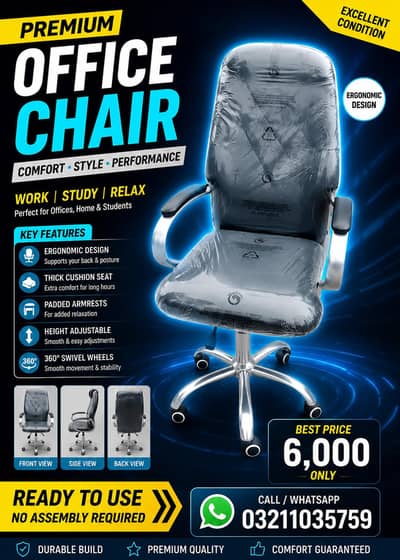 Office Chair | Ergonomic Computer Chair | Adjustable Revolving Execut