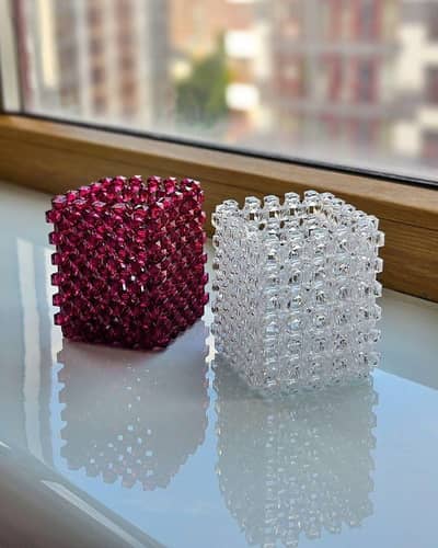 Handmade Beaded Vanity Holders & Multi-Purpose Organizers 
