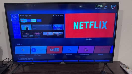 43 inch smart led tv by haier