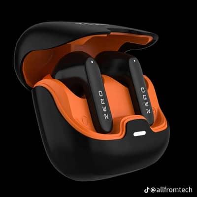 zero earbuds  box pack 1 year wronty