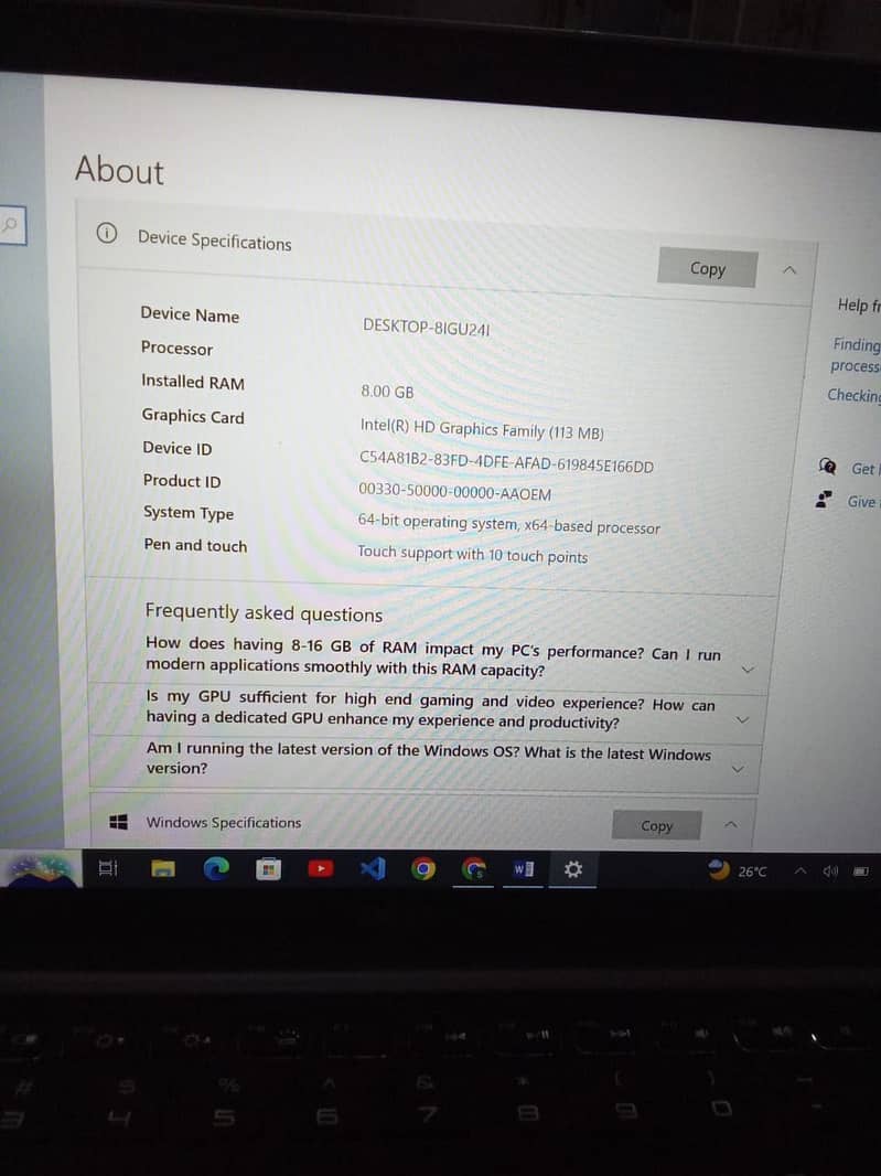 Dell touch laptop 6