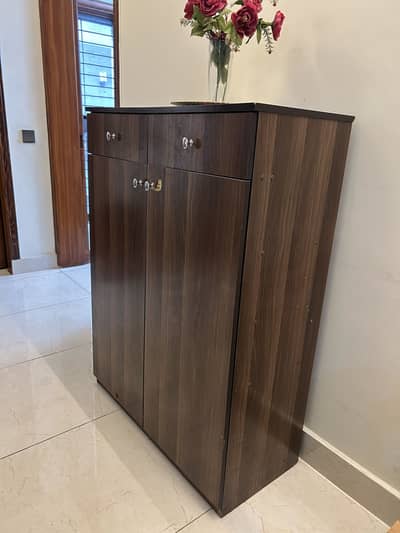 Dark Brown Wooden Cabinet