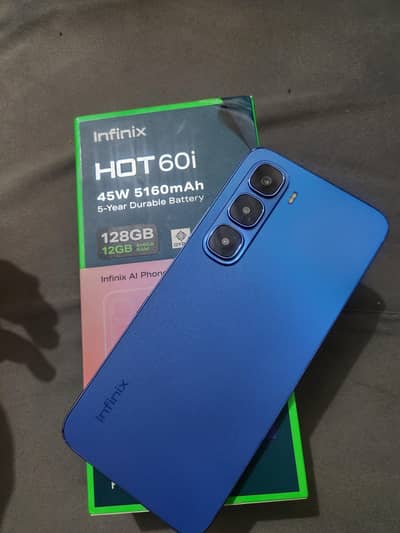 Infinix hot 60i complete box 11 month warranty remaining
