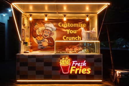 FOOD COUNTER WITH ALL EQUIPMENTS