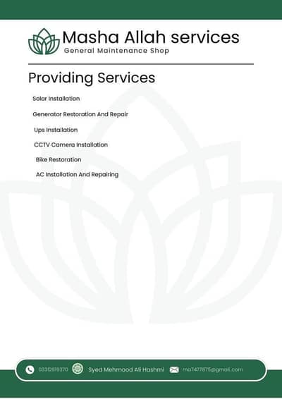 Ma Sha Allah Services