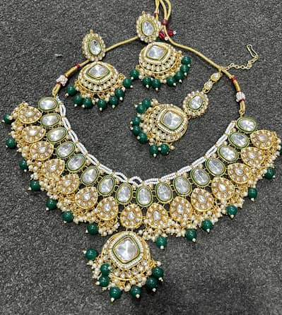 Indian kundan Necklace earing set