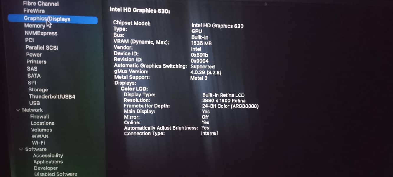 MacBook pro 2017 6