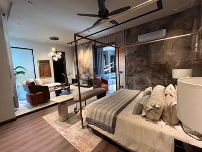 D H A Lahore 1 Kanal Brand New Mazher Munir Design House Fully Basement And Fully Furnished With Swimming Pool And Cinema Hall With 100% Original Pics Available For Sale
