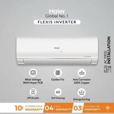 Haier inverter AC 1 ton  Brand New