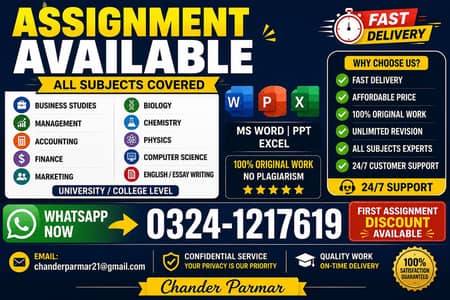 Online Assignment Writer | Science & Business Subjects