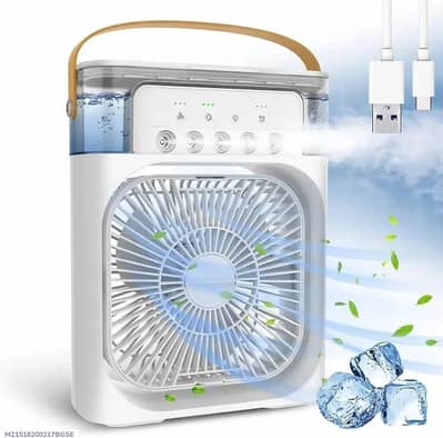 mini air cooler USB rechargeable white