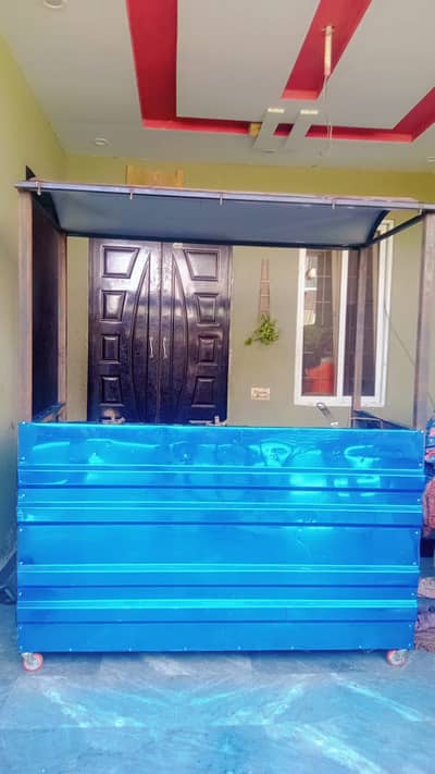 fast food counter and burner