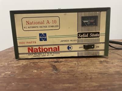 National Stabilizer 1000 watts best for FRIDGE & DEEP FREEZER (D-17)