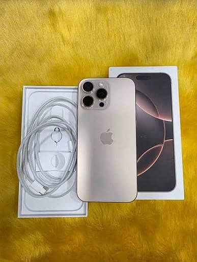 Iphone 16 pro max mobile phone complete box