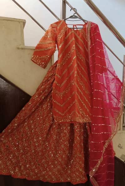 Mehndi fancy lengha dress shaadi small and medium