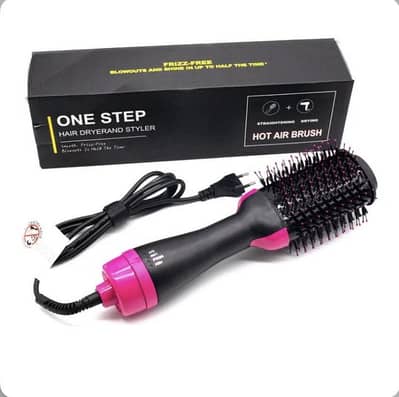 3-in-1 Hot Air Styling Brush - Salon Blowout Tool | COD Karachi