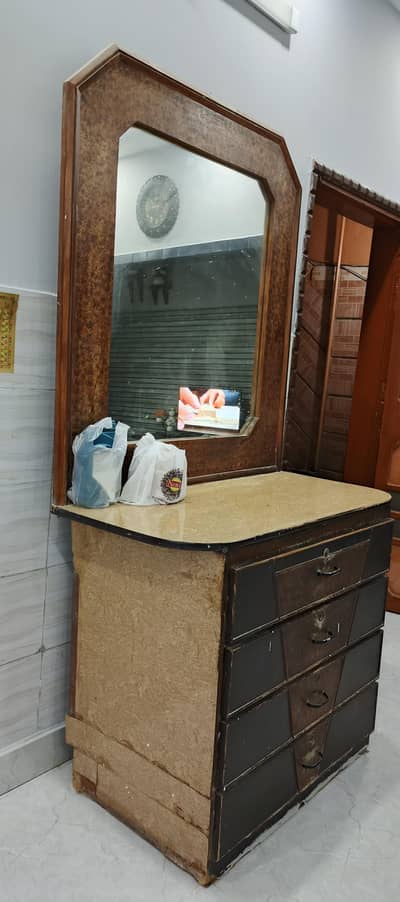 Dressing table , drawer , mirror wood  furniture